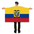 Promotional 100% Polyester Double-Sided Ecuador Cape Flag 48h Fast Delivery Custom Digital Printing for Cars Ecuador Design