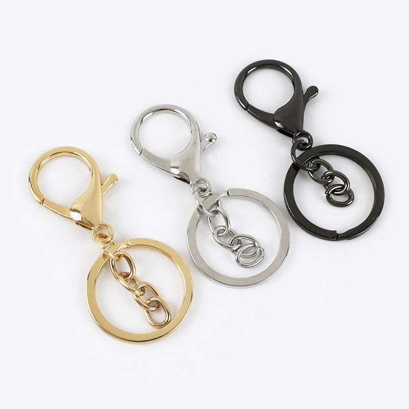 Meetee BK184 30x66mm Key Ring High-grade Alloy Webbing Strap Bag Buckle  Hardware Accessories Lobster Clasp Keychain