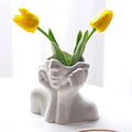 Dropshipping Female Form Face Vase Feminist Art Decor Modern Body Flower Vase Simulation Body Art Flower Insert