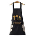 Adjustable Bib Apron with 2 Pockets Barbeque Aprons Coral Velvet Towels Waterproof Cooking Kitchen Aprons with Hand Wipe