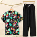 In Stock T62060 Cotton Printed Women Jump Suit Formal Woman Suit Nurse Hospital Uniforms Cartoon