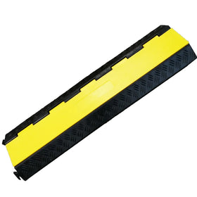 TUV test Yellow Pvc Lid High Quality 2 Channel Stage Use Rubber Cable Ramp Bridge Manufacturer Cable Protectors