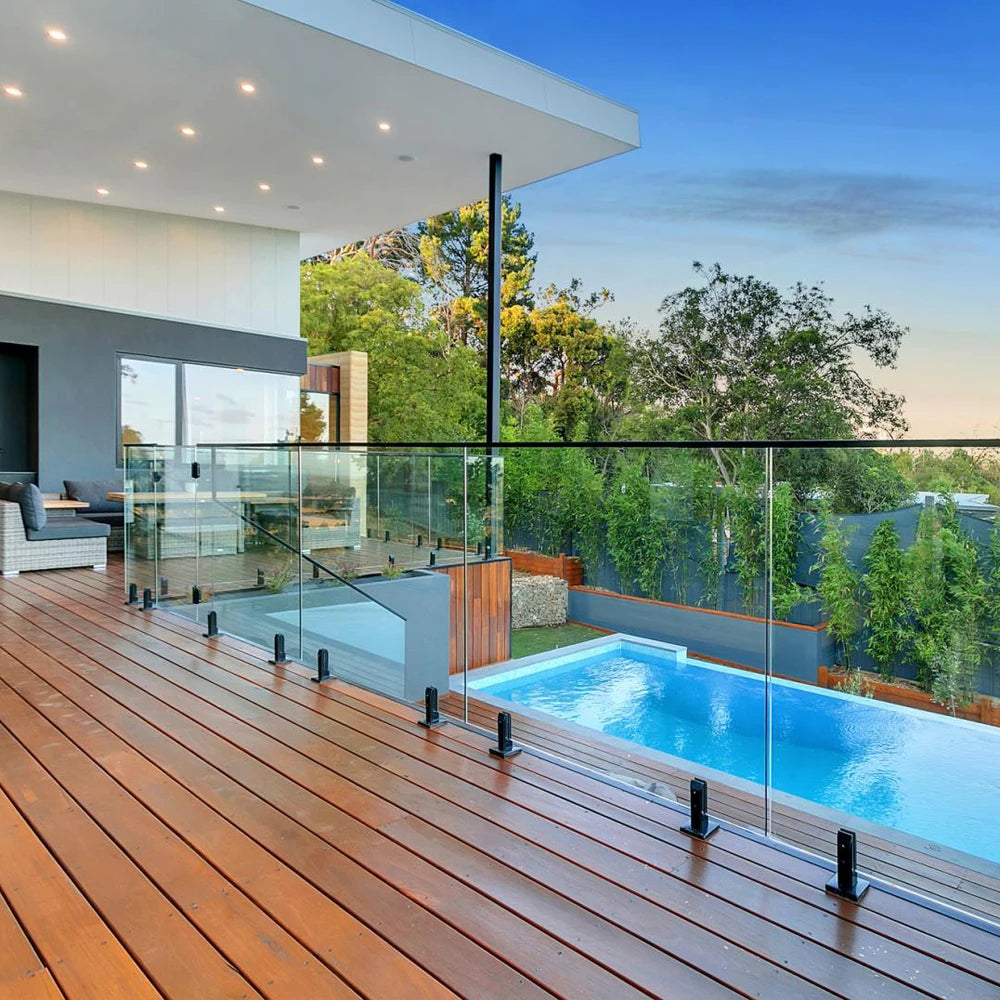 YL METAL Hot Sale Modern Easy DIY Clear Glass Balustrade Stainless Steel Spigots Duplex 2205 Satin/Mirror Finish for Balcony