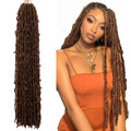 36 Inch Crochet Butterfly Faux Locs Hair Butterfly Locs Crochet Braiding Hair Pre Looped Distressed Butterfly Locs
