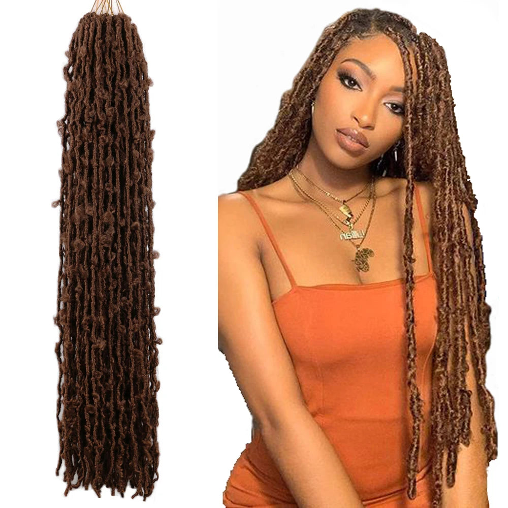 36 Inch Crochet Butterfly Faux Locs Hair Butterfly Locs Crochet Braiding Hair Pre Looped Distressed Butterfly Locs