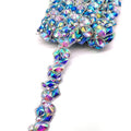 2025 Custom Carnival Costume Jewelry Resin Rhinestone Appliques Motif Iron-on Trim