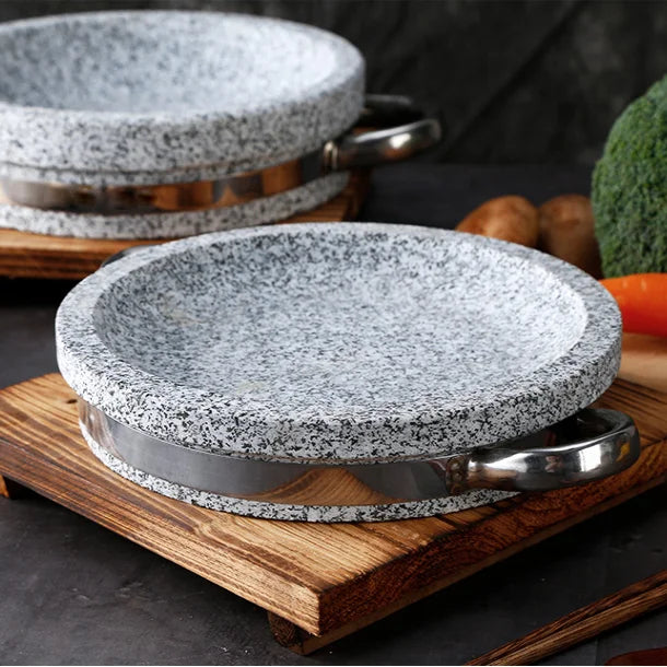 Premium Eco-Friendly Non-Toxic Healthy Granite Korean Cooking Pot with Non-Stick Surface for Party and Home Cooking