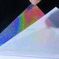 Bleidruck Holographic Sticker Paper Holographic Overlay Film Clear Self Adhesive Laminating Sheets US Letter Size 8.5*11 Inch