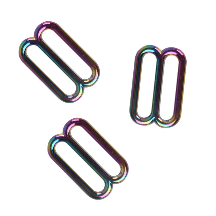 High Quality Metal Adjuster Clip Slider Hook Strap Hook Tri-glide Ring for Bag