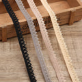 Wholesale SJH Brand Custom Jacquard Logo Crochet Spandex/Nylon Lace Trim Picot Lace Elastic Webbing
