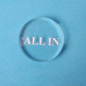 Eco-Friendly Acrylic Transparent Plastic Tokens Lovely PS Education Souvenir Coins Model