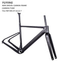 700c*50c T1000 Light Carbon Fiber Bike Frame with Integrated Handlebar UDH Hanger Disc Brake Gravel Bicycle Frame