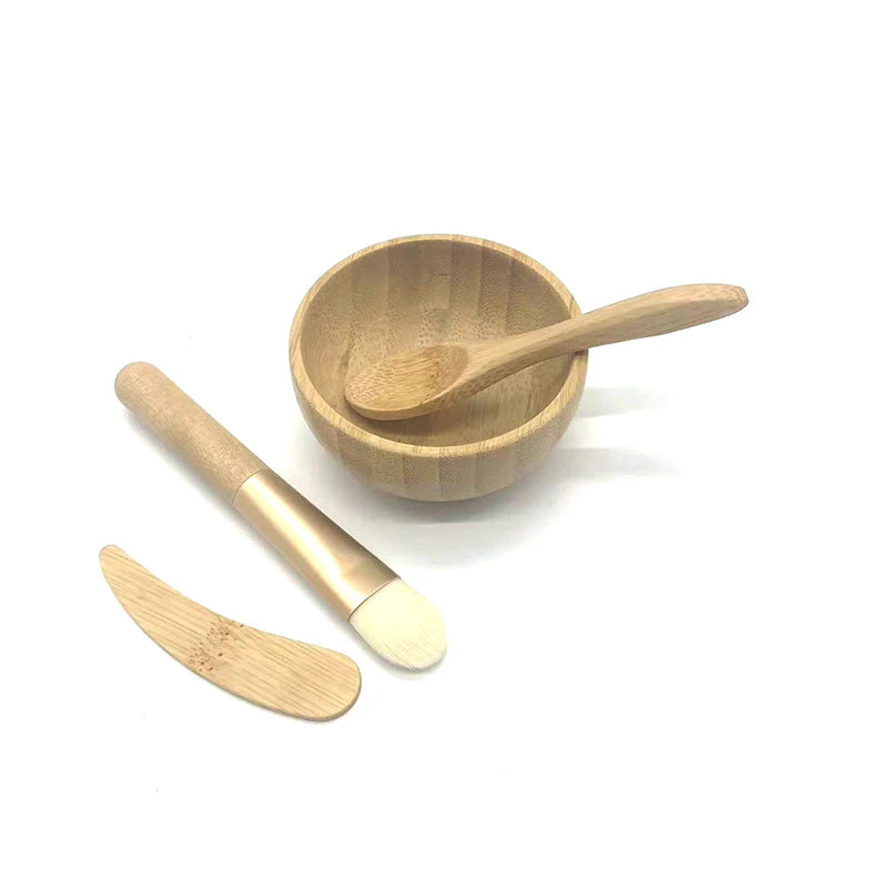 Fancy Cute  DIY Mini Face Skin Care Clay Cream Spa Cosmetic Bamboo Facial Skincare Mask Mixing Bowl