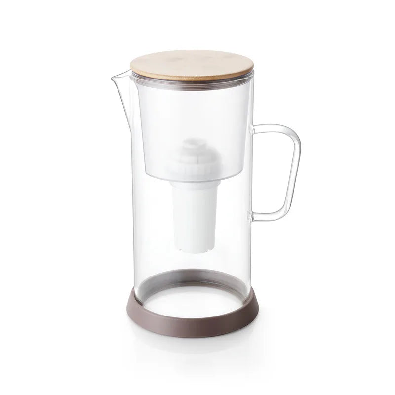 BPA Free 3.5L Glass Carafe Drinking Water Purifier Alkaline Water Filter Pitcher Jug With Handle