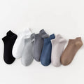 Jingwen OEM Calcetines No Show Men's Black Cotton Socks