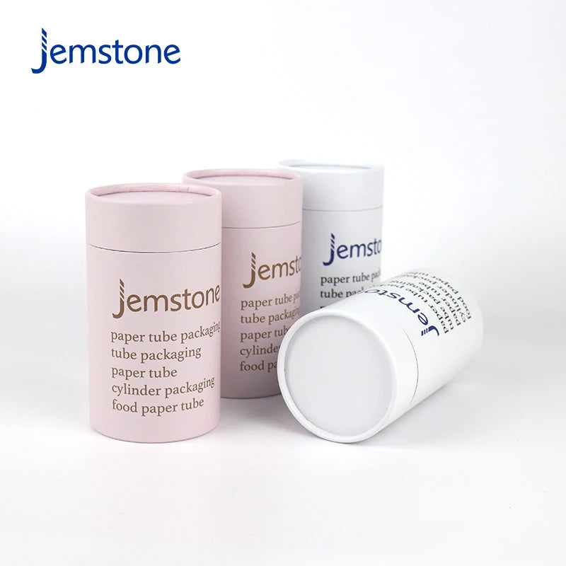 Custom Personal Design Printed Craft Kraft Cardboard Tube Gift Box Cylinder Packaging Food Powder Tea Coffee Candle Paper Tube