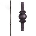 Modern Indoor Double-Ball Wrought Iron Baluster Elegant Stair Railing Decorative Balustrades & Handrails
