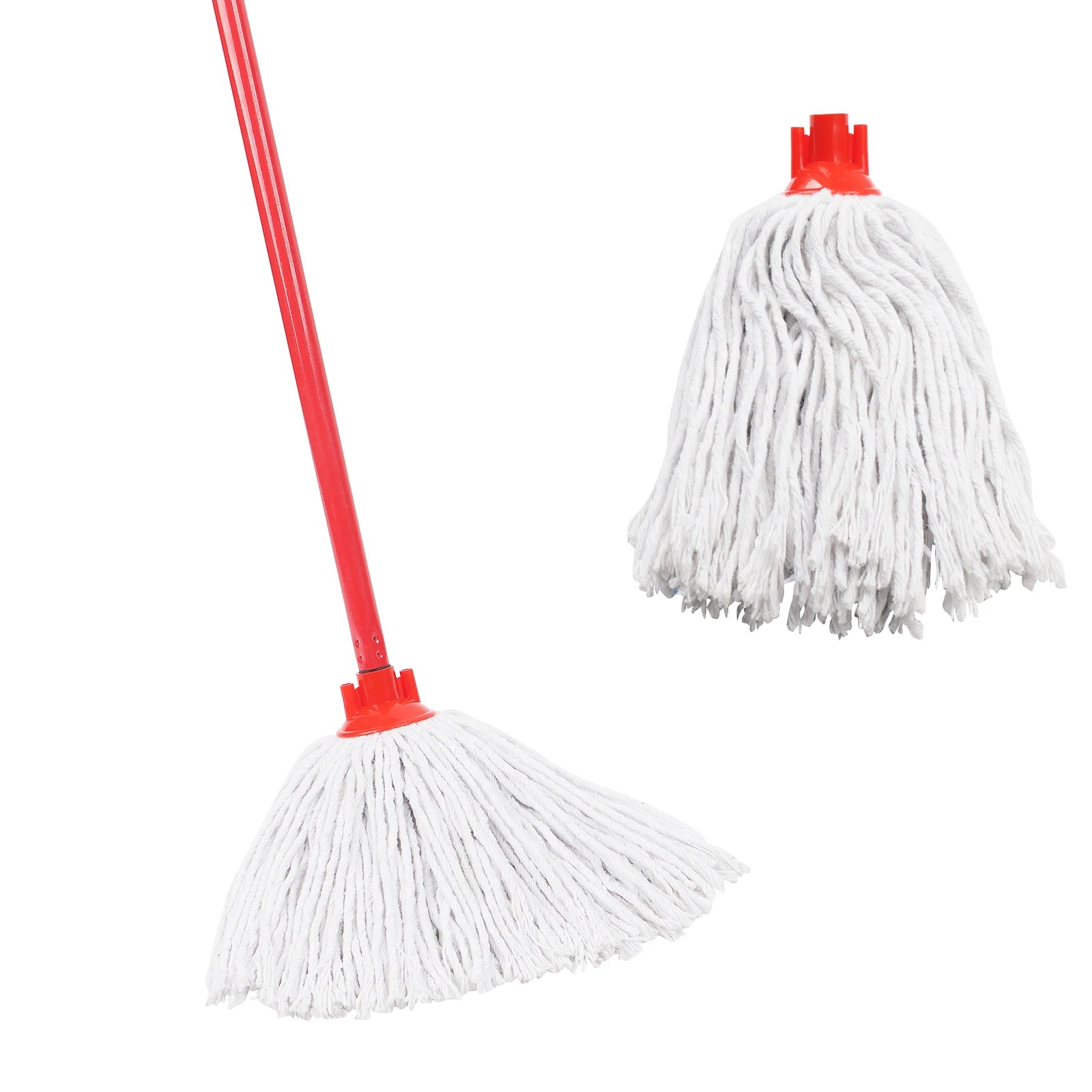 Top Selling Reusable Cotton Yarn Ply Mop Wet and Dry Mops with Plastic Basket Manufacturer Direct Good Price for Home Cleaning
