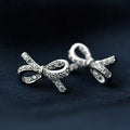 New Hot Fashion 925 Sterling Silver Crystal Bowknot Earrings for Women Girls Gift Fashion Statement Jewelry  Korean Earrings