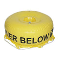 Yellow PVC Inflatable Surface Marker Buoy Freediving Buoy Float for Underwater Training Swimming