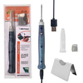 TOPEAST Pocket Size USB Chargeable Soldering Iron Stand Portable Soldering Iron Pen 5V 8W Mini Tip Pencil Grip Button Switch MegaBDM