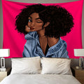 Polyester Woven African Women's Wall Hanging Tapestry with 3D Printed Design Eco-Friendly & Machine Washable