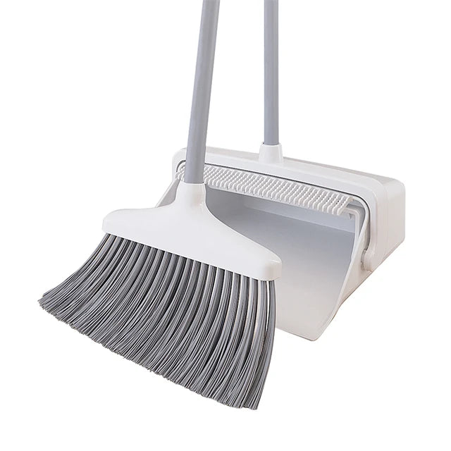 Best Sale Household Dustpan and Brush Set Aluminum Broomstick with PP Broom Head and 120cm Extendable Long Handle