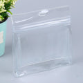 Customized Clear PVC Zipper Storage Pouch Large Capacity Recycled Vinyl Mekup Organizer Bag Fashion Promotional Gift Packaging