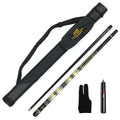 YFEN M1-M4 Superior Carbon Fiber Stainless Steel Joint 1/2 Billiard Cue Set with Cue Bag & Extension for Pool Sport MegaBDM