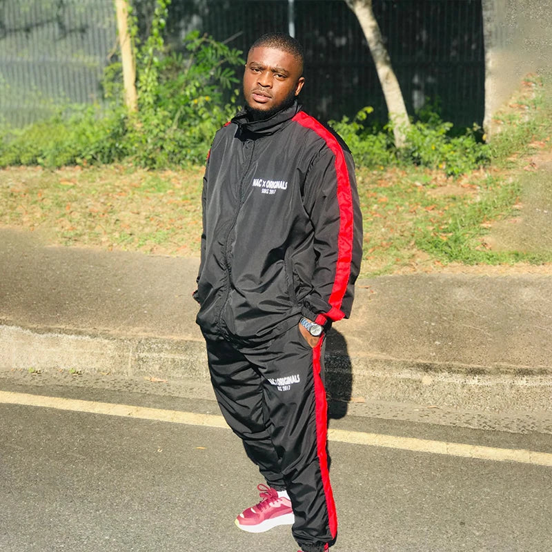 DCY Y2K Clothing Two Piece Stacked Jogger SetsMen Windbreaker Tracksuit Manufacturers CustomMenS Tracksuit Nylon