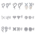 925 Sterling Silver Ladies' Jewelry Manufacturer Exquisite Zirconia Earrings Wholesale