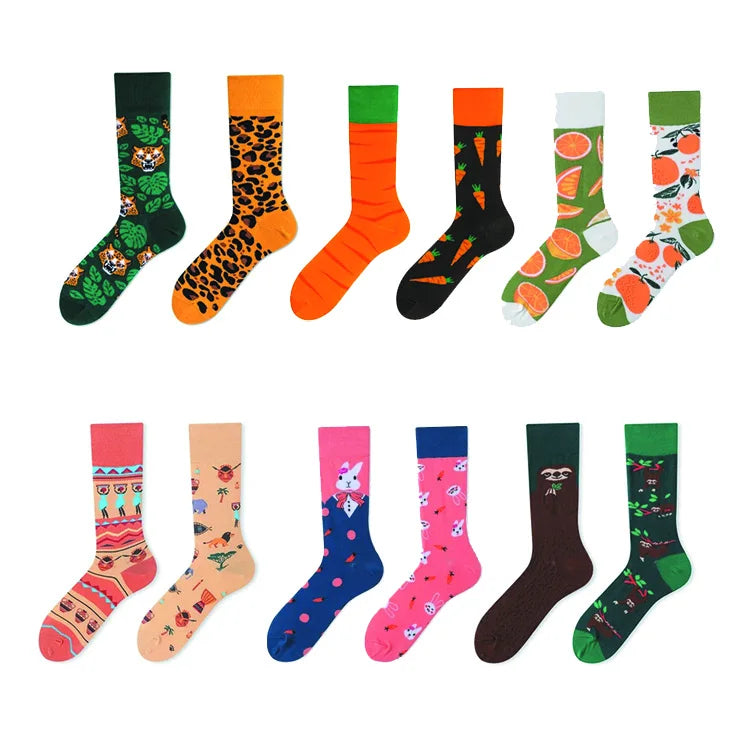 Designer Casual Jacquard Knitted Letter Wholesale Crew Cotton Brands Socks Funny Sports Custom Socks Men From China