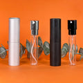Hot Sale 10ml Customized Logo Refillable Black Sliver Perfume Bottles Glass Spray Bottle Perfume Factory Wholesale Empty Bottle