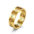 New Design North European Design 316L Titanium Stainless Steel Rotatable Ring for Men Women Wedding Ring