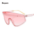 Boyarn Super Big Oversized One Lens Fashion Fancy New Design Sunglasses Shades for Women 2022 Eyewear