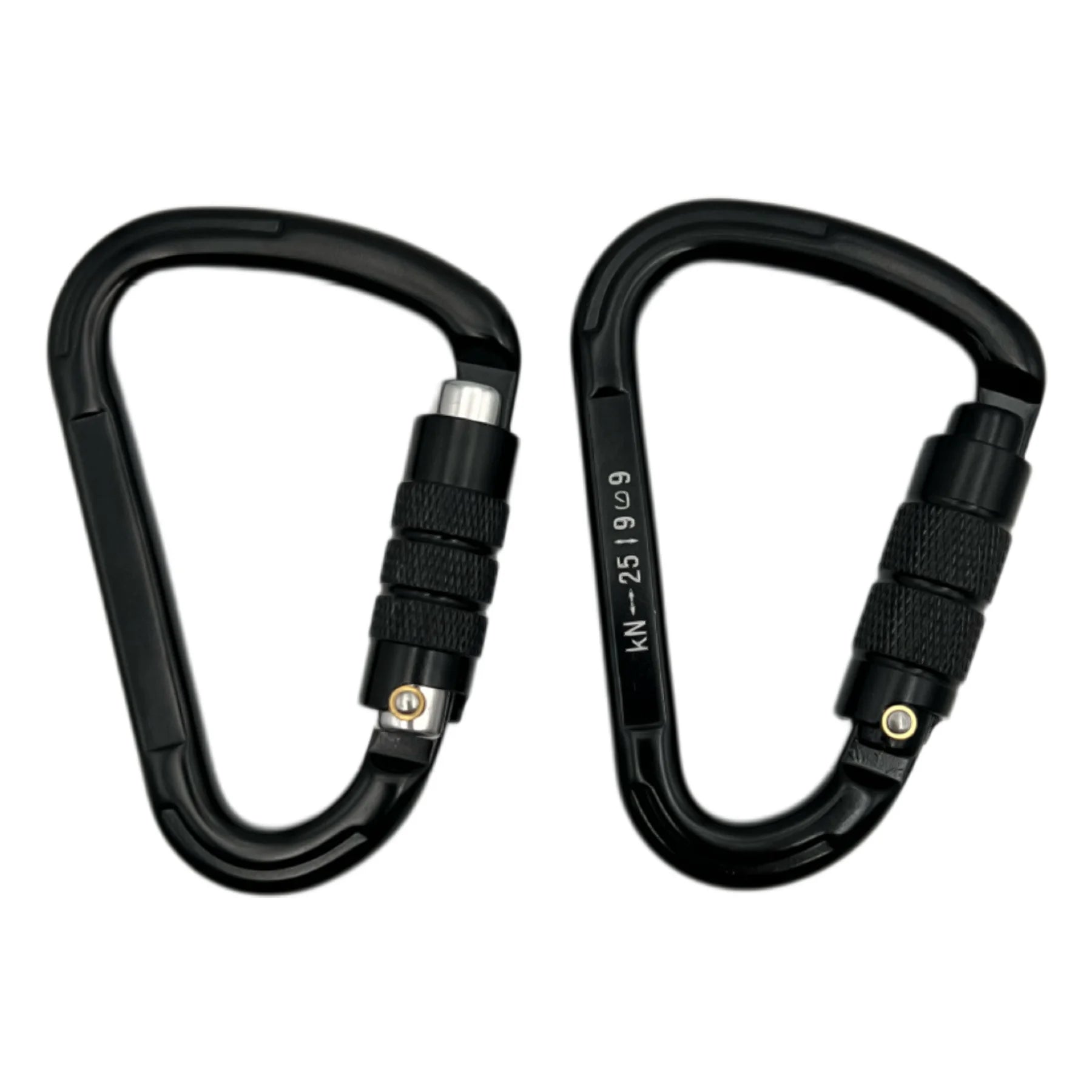 CLIWIZ Safety Auto Locking Aluminum Carabiner 25kN Climbing Snap Hook with Customized Logo Hook Spring Lock Carabiner
