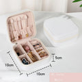 Wholesale Custom Logo Pu Leather Portable Small Jewelry Case Travel Jewellery Boxes Ring Necklace Wedding Gift Organizer