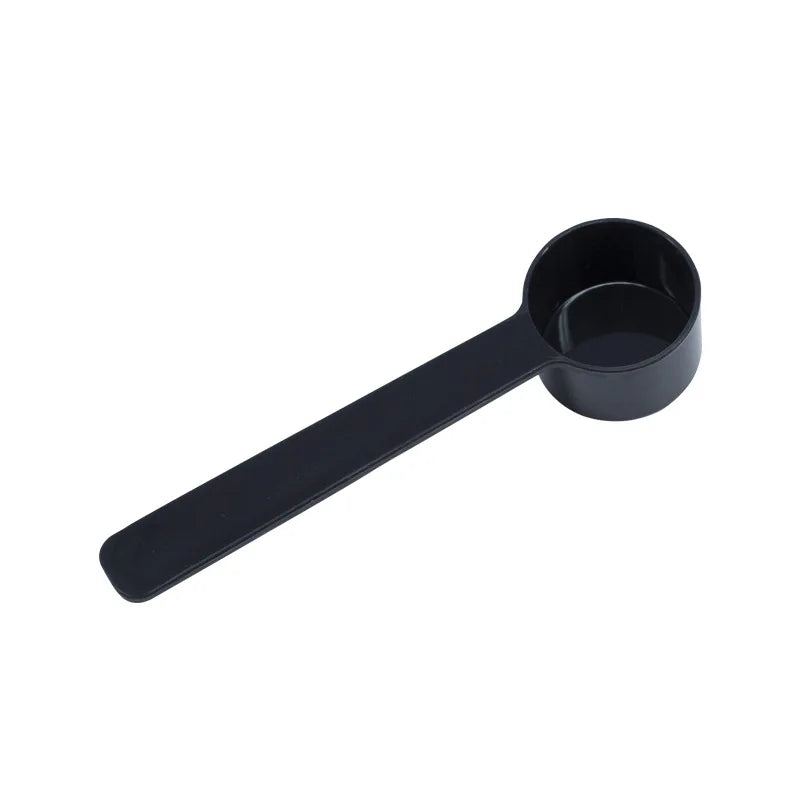 Small Black and White Plastic Coffee Spoon Scoops with Stocked Feature for Daily Use