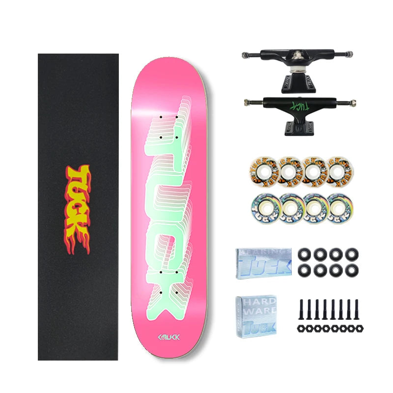 China Factory Sale Skateboards 7 Ply Canadian Maple Press Skate Board Custom Complete Skateboards
