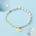 Women Jewelry Pulsera De Perlas Stainless Steel Gold Plated Chain Zodiac Sign Charms Zodiac Bracelet