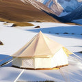 Hot Sale 3M 4M 5M Outdoor Camping Yurt Tent Cotton Canvas UV Resistant Waterproof Glamping Yurt Bell Tents