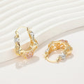 Earrings Bijouterie Fashionable  Women Hoop 18K Gold Plated Earrings Wholesale Fashion Jewelry for Women Assortment