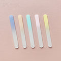 Unique Design Repair Shaped Glass Finger Nail File Finger Clean Tools Printed Colorful Gradient Glass Nail File