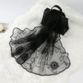 Beautiful Double Side Floral Lace Cotton Linen Plain Head Scarf Hijab Muffler Shawl Tudung Scarves Turban Turkish Hijabs