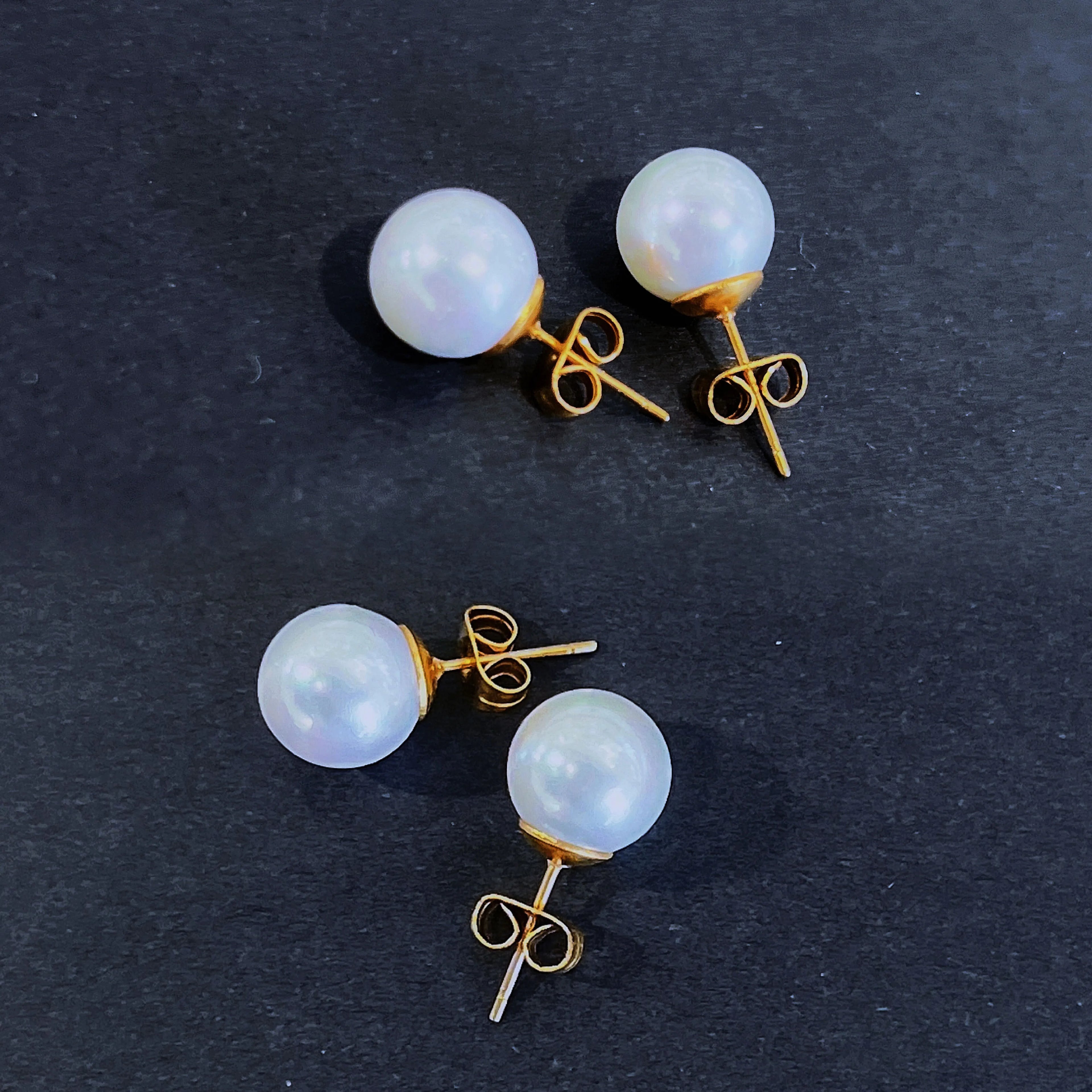 4mm 6mm 8mm 10mm Pearl Earring for Women Stainless Steel Fashion Artificial Pearl Stud Earrings Tarnish Free Earrings