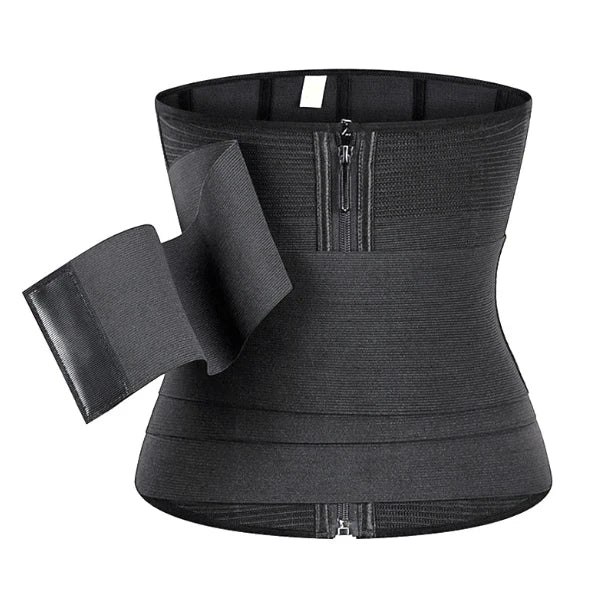 XS-4XL _ New 2 in 1 Neoprene Steel Bone Adjustable Compression Snatch Me up Stretch Band Bandage Wrap Waist Trainer Corset