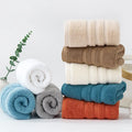 40x80cm Large and Thicken Plain Stripe Face Towels