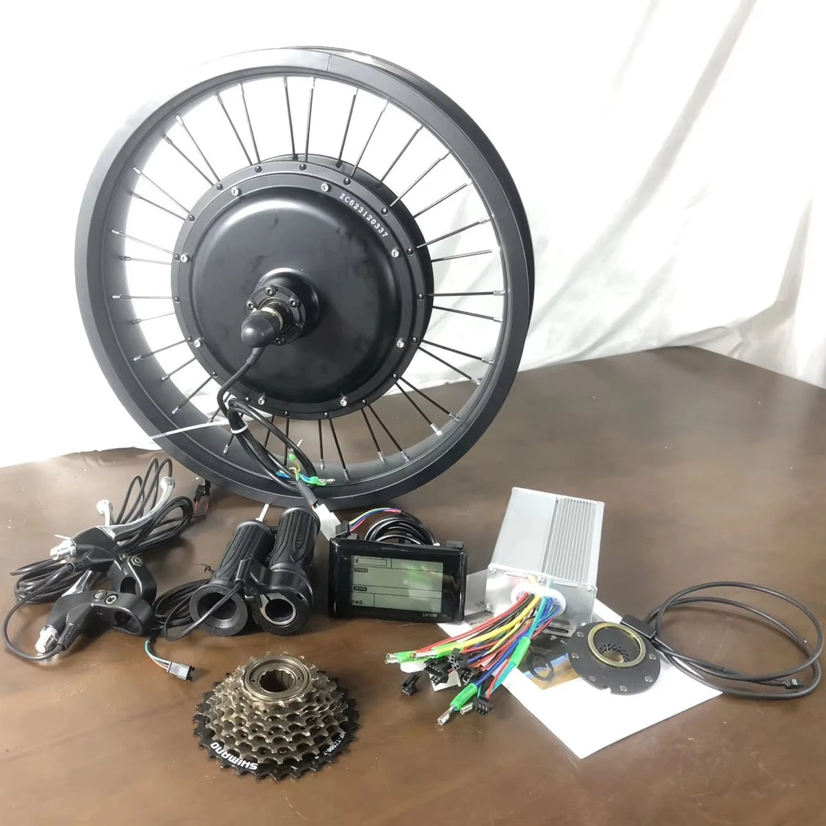 20 Inch Brushless Gearless 48V 1000W 2000W Fat 20x4.0 Tire Electric Spoke Hub Motor Kit Dropout 170MM Electric bicycle Kit
