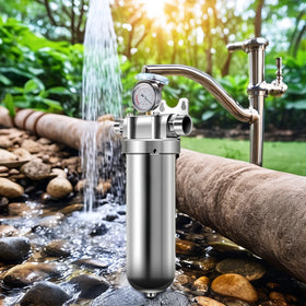 10 Tons Stainless Steel Water Prefilters House Water Filter Tap Outdoor Water Filters Hot and Cold Sediment Filter