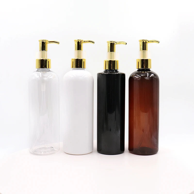 250ml 8oz BPA Free PET Plastic Cylinder Pump Bottles for Cleansing Oil Makeup Lotion